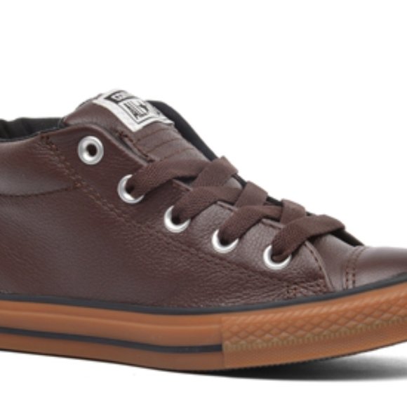 Converse Chuck Taylor All Star Street Mid Burnt Umber 645197c Size 6Y - Picture 3 of 3